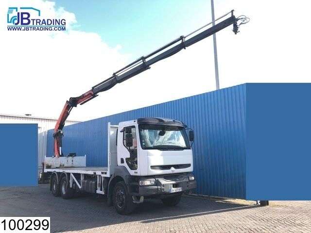RENAULT Kerax 420 6x4, Palfinger PK 20002 Crane, Remote, Steel suspensio open laadbak vrachtwagen - Photo 1