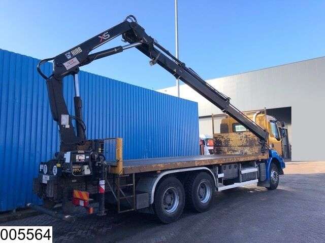 RENAULT Kerax 370 Dxi 6x4, Hiab crane, Steel suspension, Manual, Retarde open laadbak vrachtwagen - Photo 2